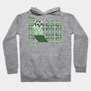 the land of the risk in waves patterns in mexican city wallpaper Hoodie